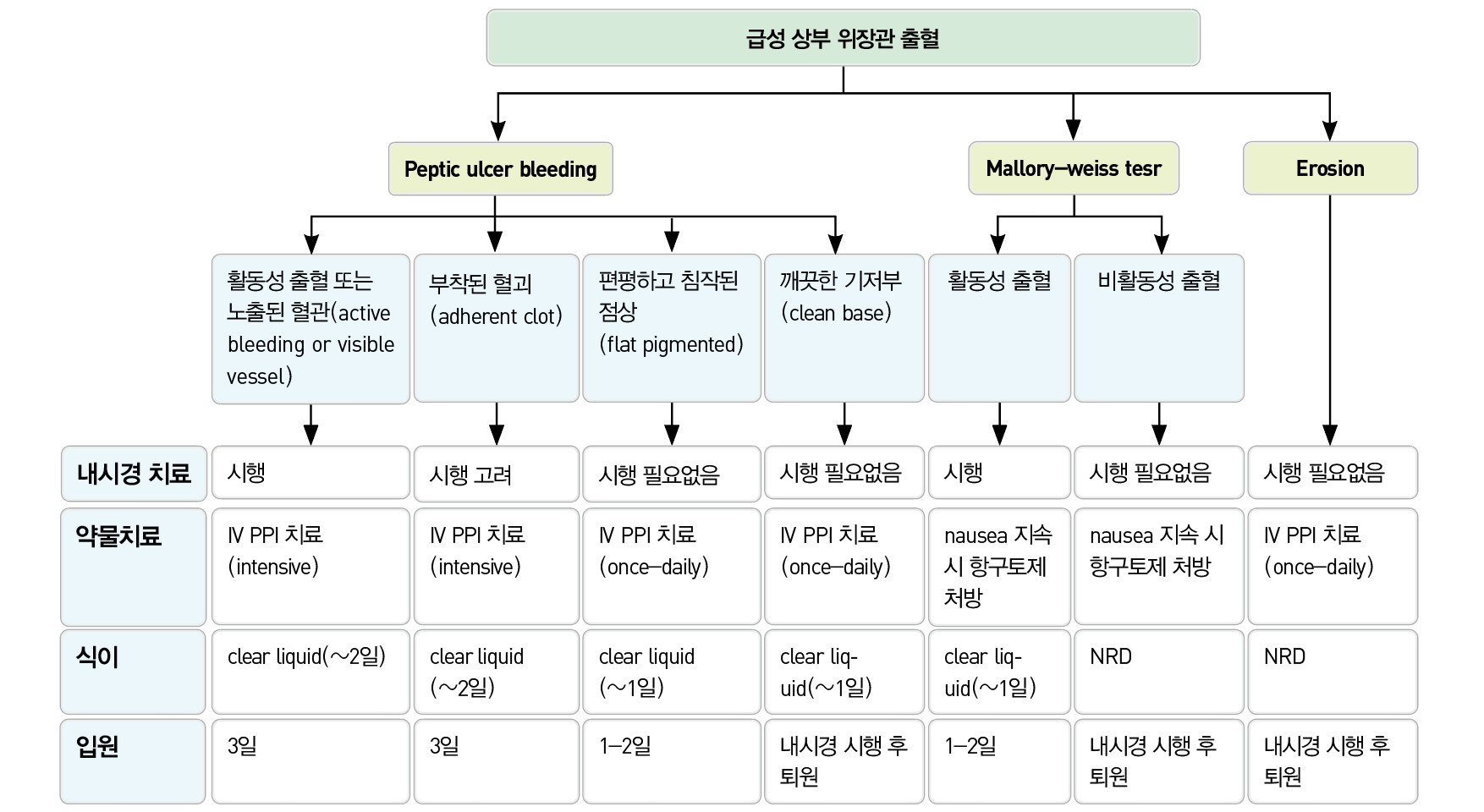 위장관출혈(gastrointestinal bleeding, GI bleeding): 상부위장관 출혈 - Metamedic